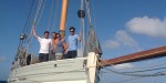 the transatlantic crew at Barbados