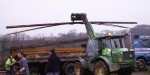 unloading timber